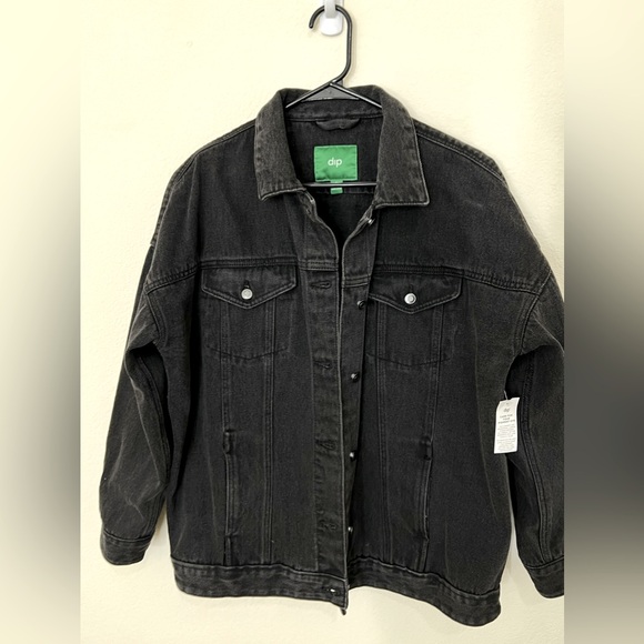 dip Jackets & Blazers - NWT DIP Black oversized Denim / Jean Jacket